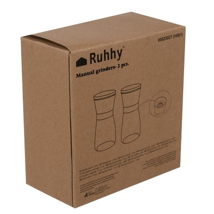 Manual grinder - 2 pcs. Ruhhy 23027