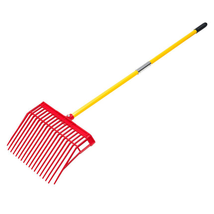 Manure Fork, 18 Angled Tines, 61 in Fiberglass Handle