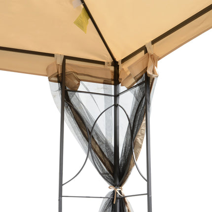 3x3M weatherproof marquee with 4 metal shelves