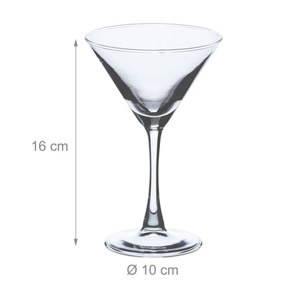 Martini glass 6-pack