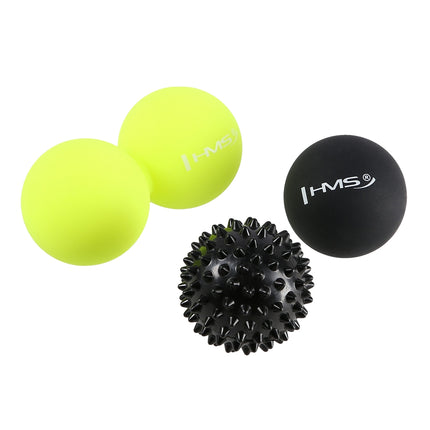 Massage Ball Set, 3 Pieces, Ideal for Muscle Relief