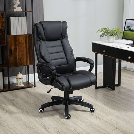Ergonomic gaming chair with adjustable height and 6 vibration points