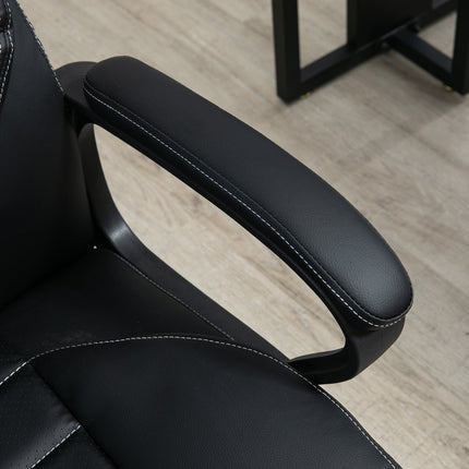 Ergonomic gaming chair with adjustable height and 6 vibration points