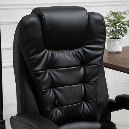 Massage chair with 7 points, adjustable tilt and footrest