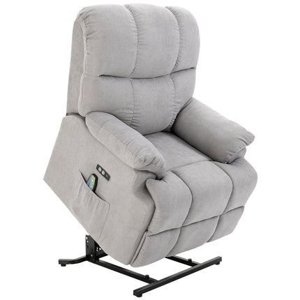 Massage chair with standing aid, adjustable, USB remote control