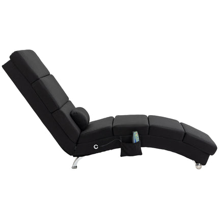 Massage Chair with 8 Vibration Points, 5 Modes, Black