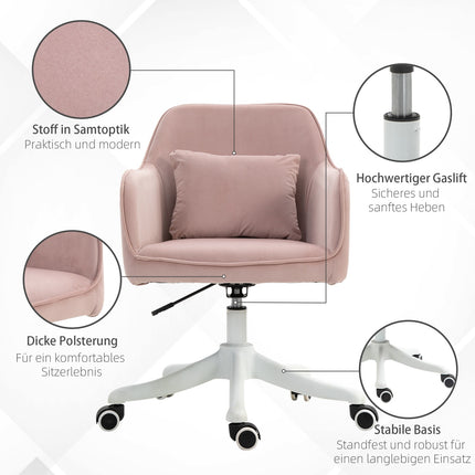 Massage office chair with vibration and adjustable armrests