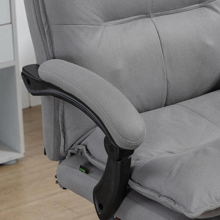 Ergonomic office chair with heating, tilt, footrest, adjustable height