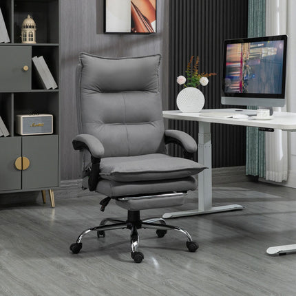 Ergonomic office chair with heating, tilt, footrest, adjustable height