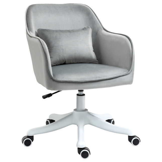 Office massage chair - velvet, vibration, lumbar support