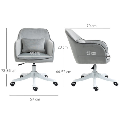 Office massage chair - velvet, vibration, lumbar support