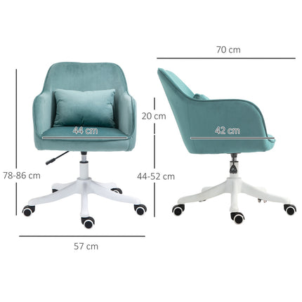 Office massage chair - USB vibration, lumbar support, 78-86 cm