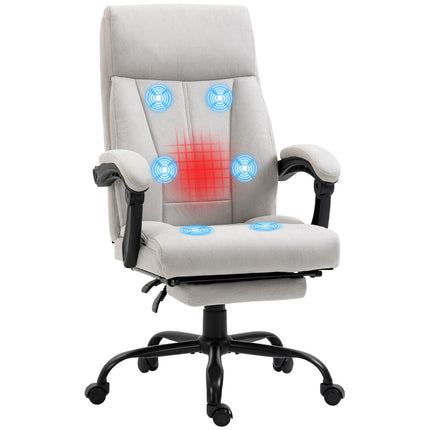 Massage Office chair with heating & footrest, height adjustable
