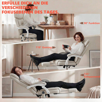 Massage Office Chair with 6-Point System and Lumbar Heat