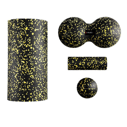 Massage Roller and Ball Set, Black-Green, EPP Material