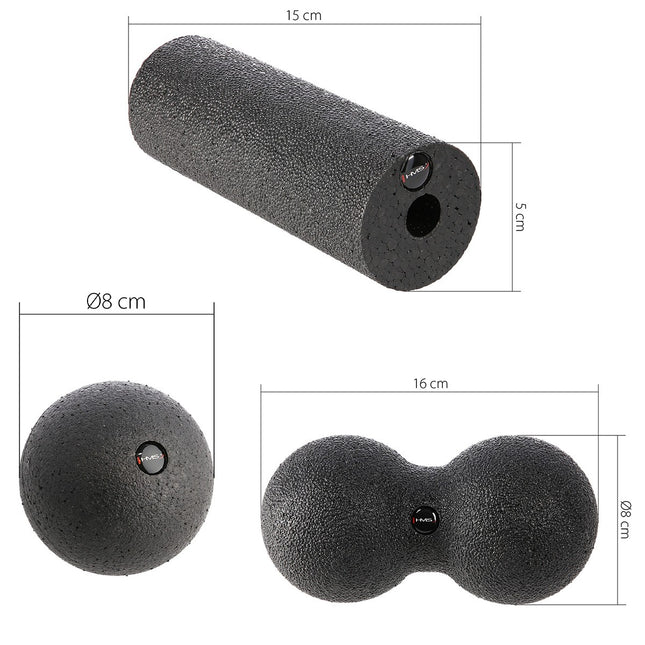 Massage Roller and Balls Set – 3 Pieces