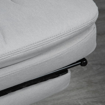 Ergonomic reclining office chair, gray - massage function