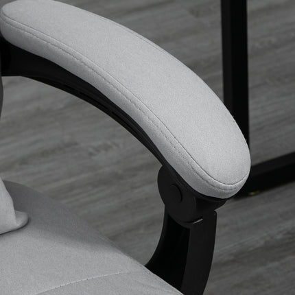 Ergonomic reclining office chair, gray - massage function