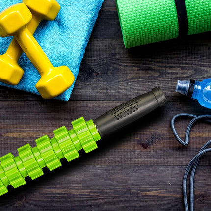 Massage roller with handle