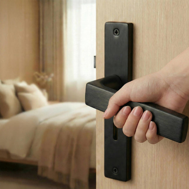 Matt Black Door Handle Set for Interior Doors