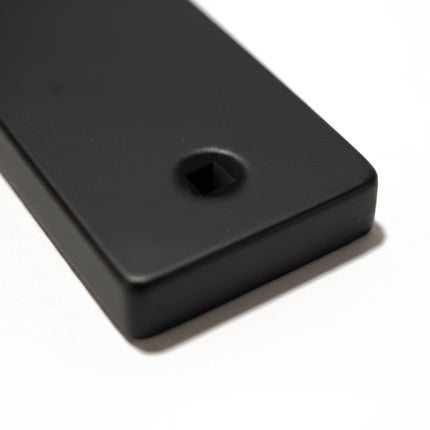 Matt Black Door Handle Set with Long Backplate