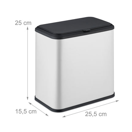 Matte Bathroom Rubbish Bin, 5L – Hanging or Freestanding