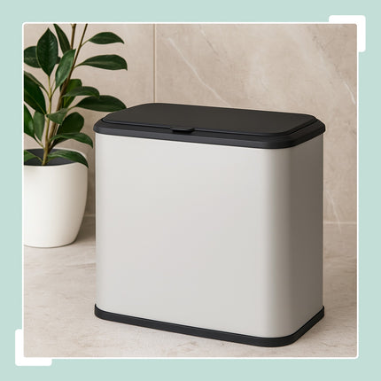 Matte Bathroom Rubbish Bin, 5L – Hanging or Freestanding