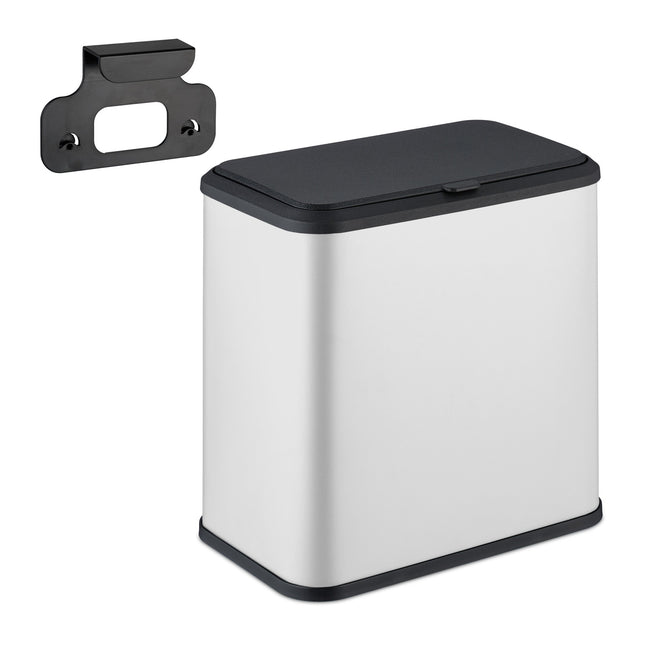 Matte badkamerafvalbak, 5L - hangend of vrijstaand