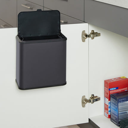 Matte Bathroom Rubbish Bin, 5L – Hanging or Freestanding