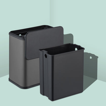 Matte Bathroom Rubbish Bin, 5L – Hanging or Freestanding