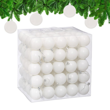 Matte Christmas Baubles Set, 100 Pieces
