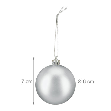Matte Christmas Baubles Set – 100 Pieces