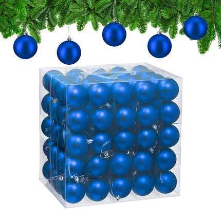 Matte Christmas Baubles Set – 100 Pieces