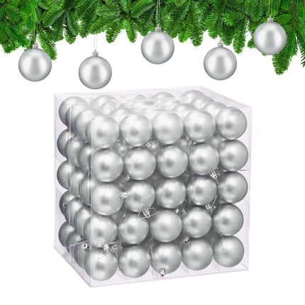 Matte Christmas Baubles Set – 100 Pieces