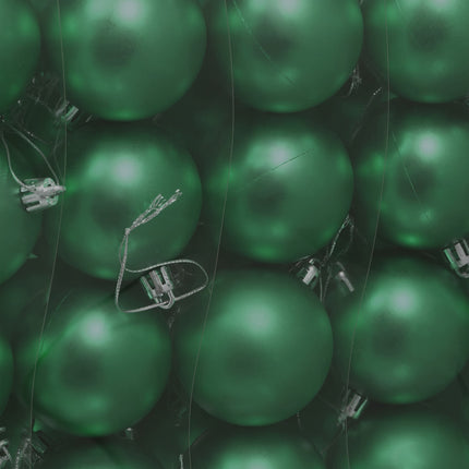 Matte Christmas Baubles Set – 100 Pieces