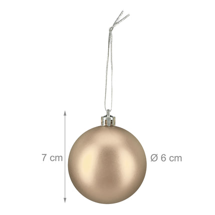 Matte Christmas Baubles Set – 100 Pieces