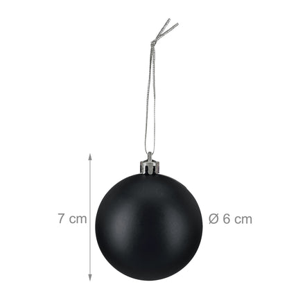 Matte Christmas Baubles Set, 100 Pieces