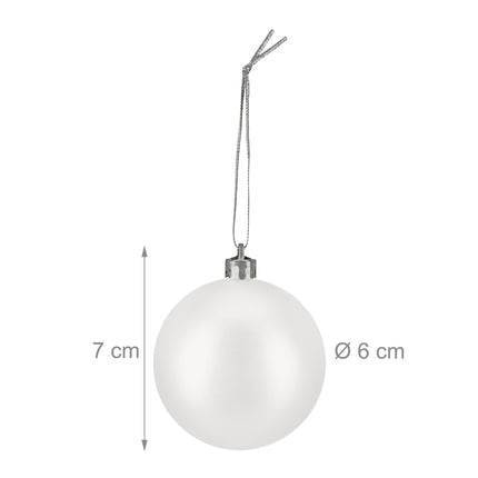 Matte Christmas Baubles Set, 100 Pieces
