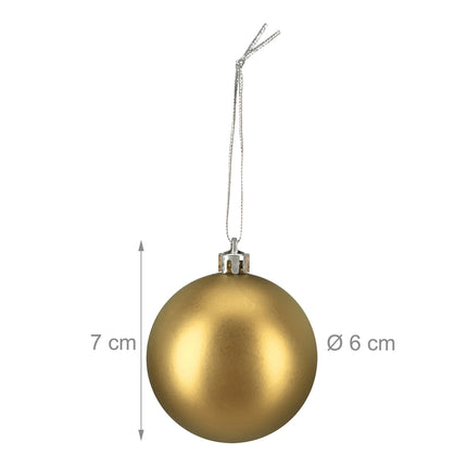 Matte Christmas Baubles Set, 100 Pieces