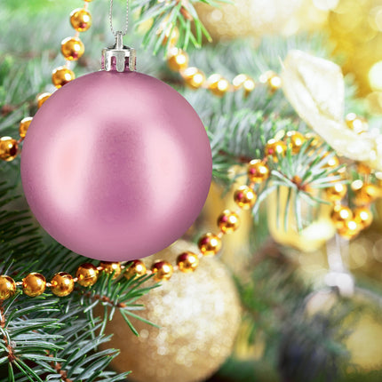 Matte Christmas Tree Baubles Set, 100 Pieces