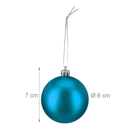 Matte Christmas Tree Baubles Set, 100 Pieces