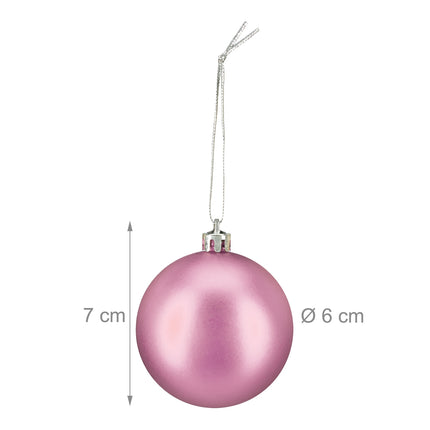 Matte Christmas Tree Baubles Set, 100 Pieces