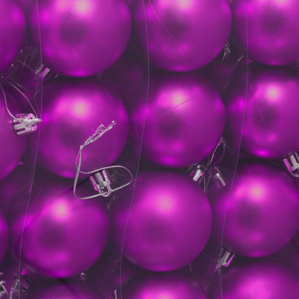 Matte Christmas Tree Baubles Set, 100 Pieces