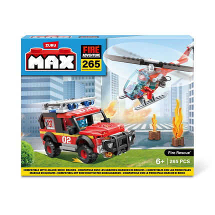 Max City Bricks Fire Station, 265Pcs