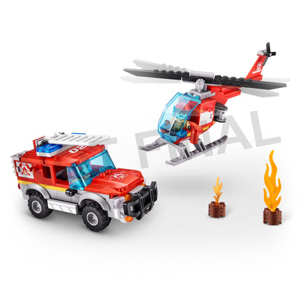 Max City Bricks Fire Station, 265Pcs