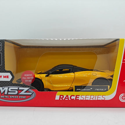 McLaren 765 LT Die-Cast Model, Scale 1:31 Collectible Car