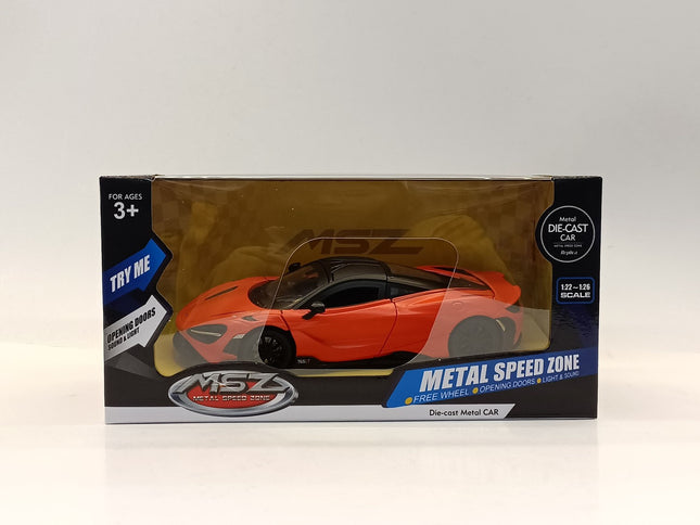 Mclaren 765 LT Die-Cast Model Car, 1:24 Scale