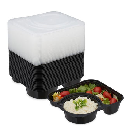 Meal preparation boxes 24 pcs. 2 compartments