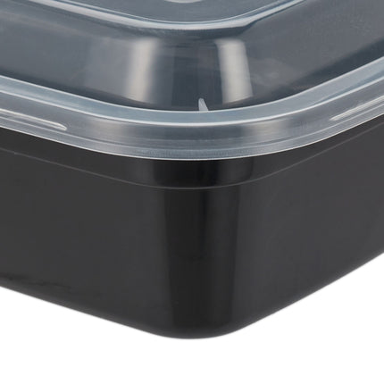 Meal preparation boxes with 3 compartments - 24 pcs