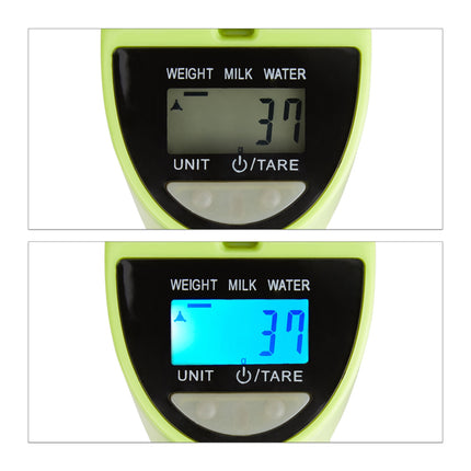 Measuring cup with digital kitchen scale